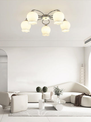 Floral Glass Ceiling Lamp Arkstarhome