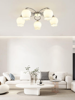 Floral Glass Ceiling Lamp Arkstarhome