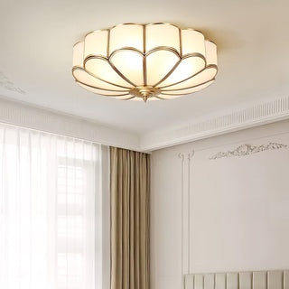 Flower Shape Glass Recessed Ceiling Light Arkstarhome
