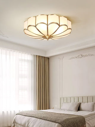Flower Shape Glass Recessed Ceiling Light Arkstarhome