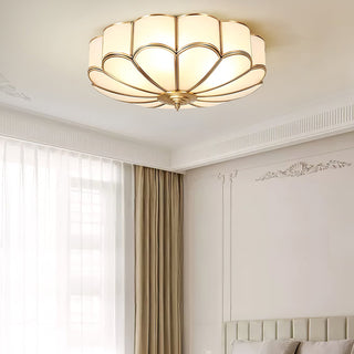 Flower Shape Glass Recessed Ceiling Light Arkstarhome