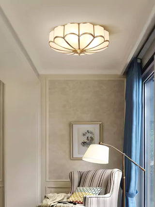 Flower Shape Glass Recessed Ceiling Light Arkstarhome