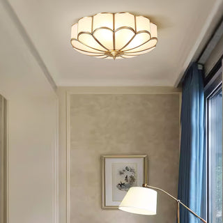 Flower Shape Glass Recessed Ceiling Light Arkstarhome