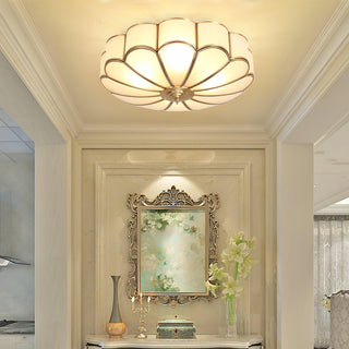 Flower Shape Glass Recessed Ceiling Light Arkstarhome