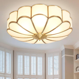 Flower Shape Glass Recessed Ceiling Light Arkstarhome
