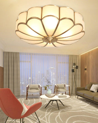 Flower Shape Glass Recessed Ceiling Light Arkstarhome