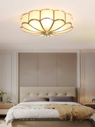 Flower Shape Glass Recessed Ceiling Light Arkstarhome
