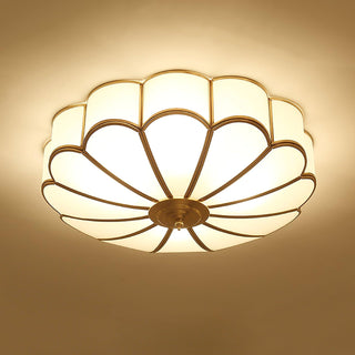 Flower Shape Glass Recessed Ceiling Light Arkstarhome