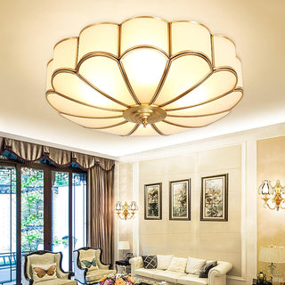 Flower Shape Glass Recessed Ceiling Light Arkstarhome