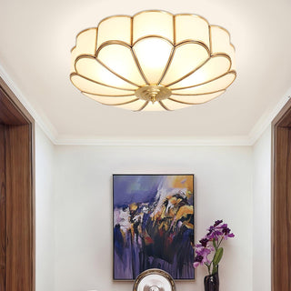 Flower Shape Glass Recessed Ceiling Light Arkstarhome