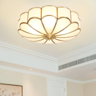Flower Shape Glass Recessed Ceiling Light Arkstarhome