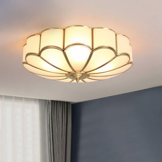 Flower Shape Glass Recessed Ceiling Light Arkstarhome