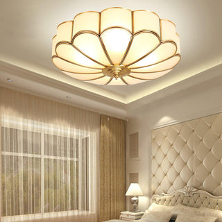 Flower Shape Glass Recessed Ceiling Light Arkstarhome