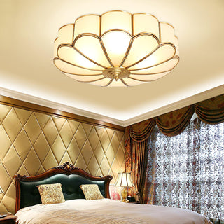 Flower Shape Glass Recessed Ceiling Light Arkstarhome