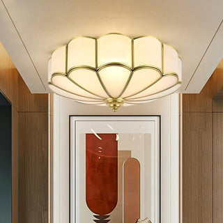 Flower Shape Glass Recessed Ceiling Light Arkstarhome