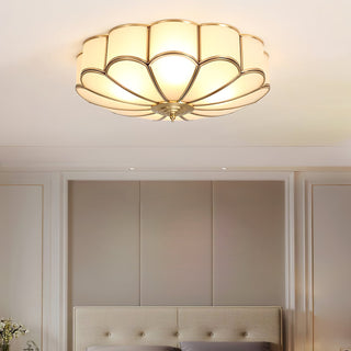 Flower Shape Glass Recessed Ceiling Light Arkstarhome