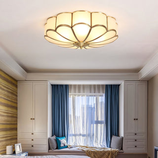 Flower Shape Glass Recessed Ceiling Light Arkstarhome