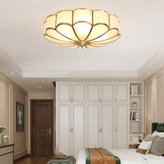 Flower Shape Glass Recessed Ceiling Light Arkstarhome