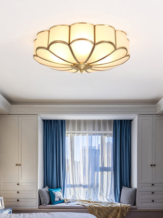 Flower Shape Glass Recessed Ceiling Light Arkstarhome