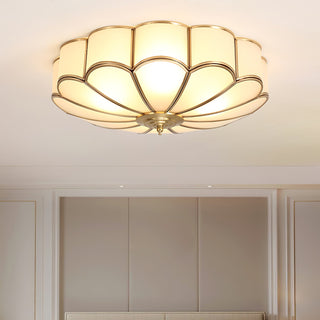 Flower Shape Glass Recessed Ceiling Light Arkstarhome