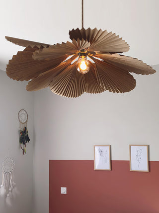 Folded Leaf Lotus Pendant Lamp Arkstarhome