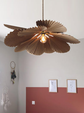 Folded Leaf Lotus Pendant Lamp Arkstarhome
