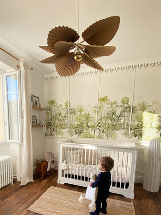 Folded Leaf Lotus Pendant Lamp Arkstarhome