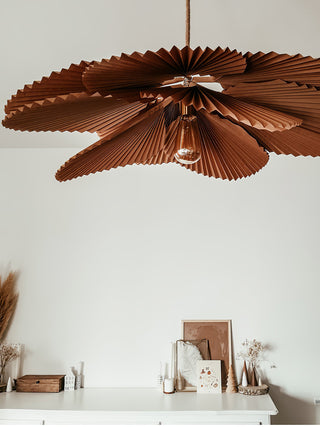 Folded Leaf Lotus Pendant Lamp Arkstarhome
