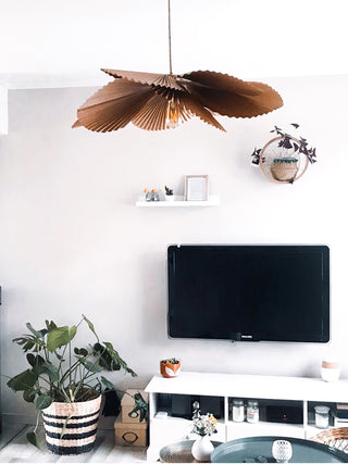 Folded Leaf Lotus Pendant Lamp Arkstarhome