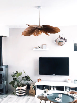 Folded Leaf Lotus Pendant Lamp Arkstarhome