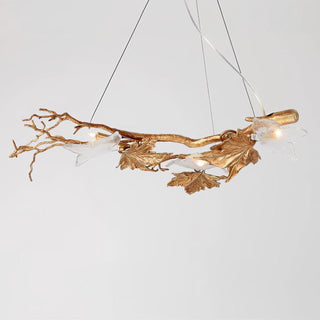 Folio Branch Brass Chandelier Arkstarhome