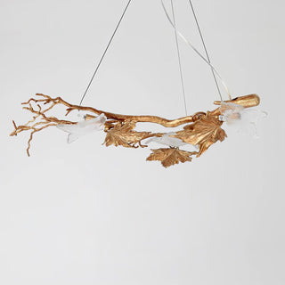 Folio Branch Brass Chandelier Arkstarhome