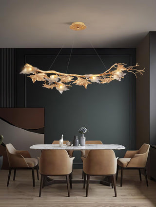Folio Branch Brass Chandelier Arkstarhome
