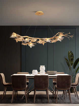 Folio Branch Brass Chandelier Arkstarhome