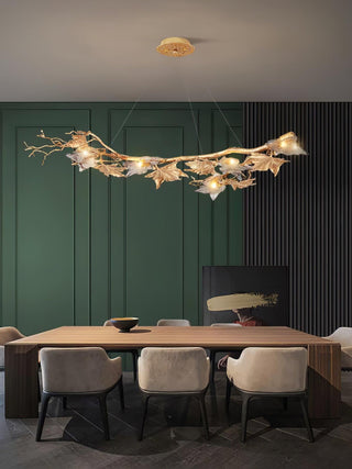Folio Branch Brass Chandelier Arkstarhome