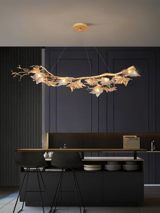 Folio Branch Brass Chandelier Arkstarhome