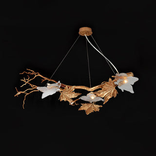 Folio Branch Brass Chandelier Arkstarhome