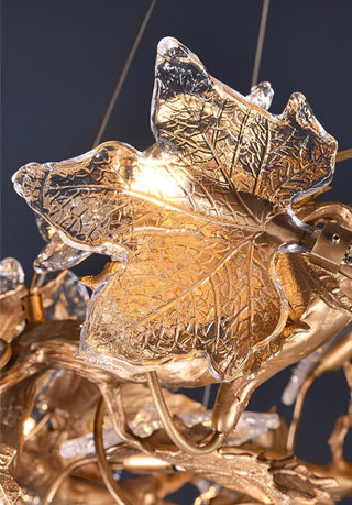Folio Branch Brass Chandelier Arkstarhome