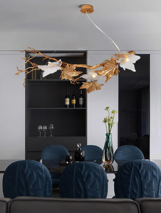Folio Branch Brass Chandelier Arkstarhome