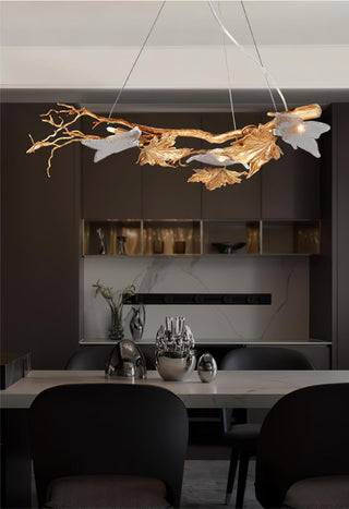 Folio Branch Brass Chandelier Arkstarhome