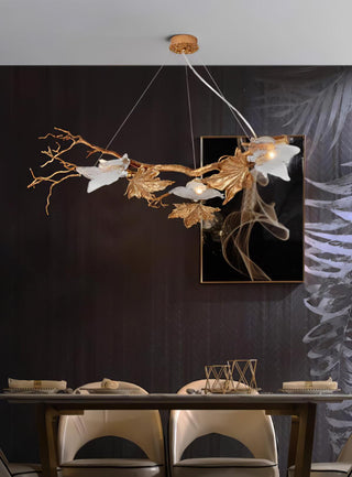 Folio Branch Brass Chandelier Arkstarhome