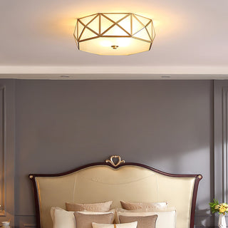 Geometric Shaped Flush Ceiling Light Arkstarhome