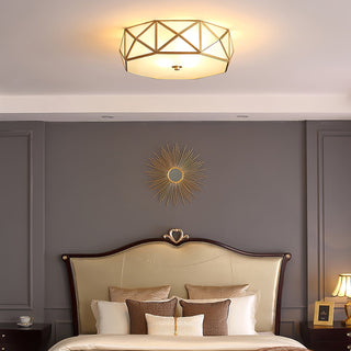 Geometric Shaped Flush Ceiling Light Arkstarhome