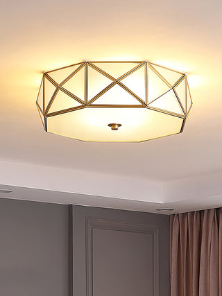 Geometric Shaped Flush Ceiling Light Arkstarhome