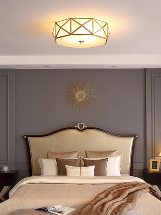 Geometric Shaped Flush Ceiling Light Arkstarhome