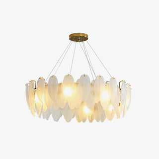 Glass Feather Chandelier Arkstarhome