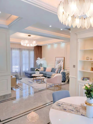 Glass Feather Chandelier Arkstarhome