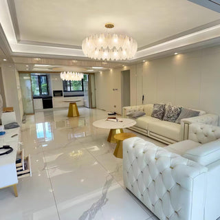 Glass Feather Chandelier Arkstarhome
