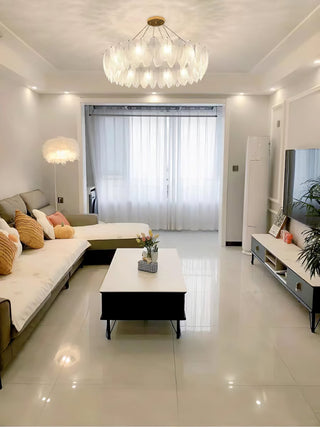 Glass Feather Chandelier Arkstarhome