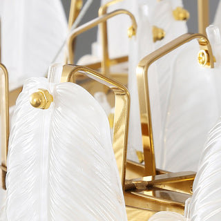 Glass Feather Chandelier Arkstarhome